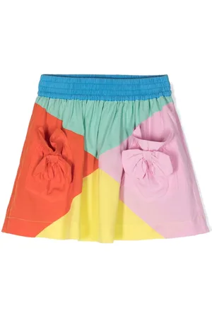 Stella McCartney Bow-detailing colour-block skirt