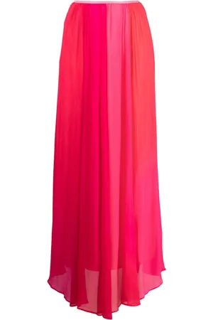 FORTE FORTE Panelled-desing georgette flared skirt