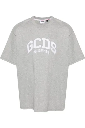 GCDS Logo-patch cotton T-shirt