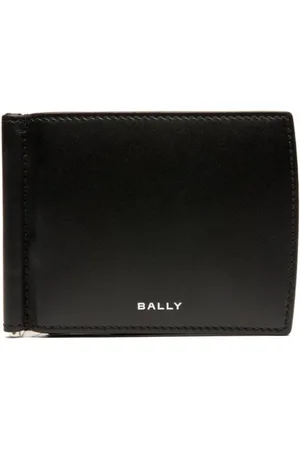 Bally Logo-print bi-fold leather wallet