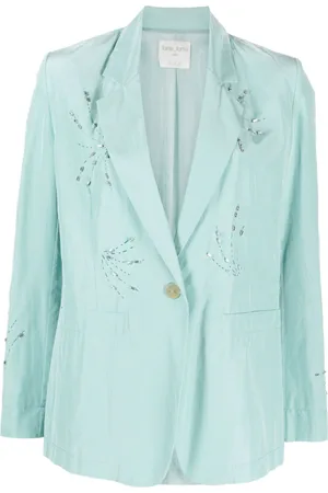 FORTE FORTE Rhinestone-embellished lightweight blazer