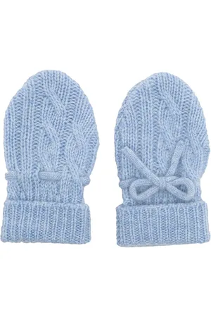 N.PEAL Cable-knit mittens