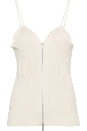 Jil Sander V-neck ribbed top