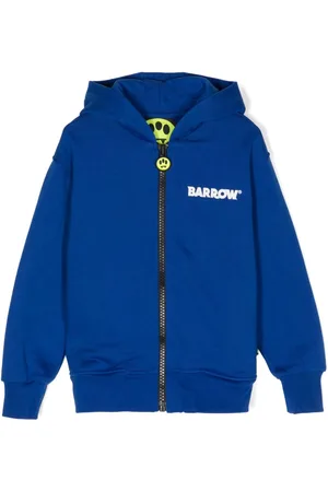 BARROW Logo-print zip hoodie