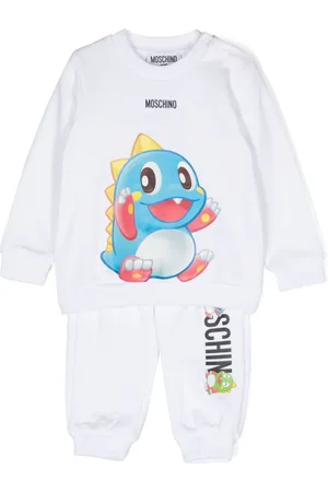 Moschino Logo-print cotton tracksuit set