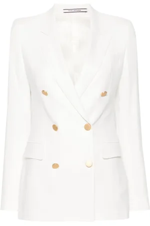 TAGLIATORE Double-breasted twill blazer