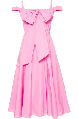 Patou Bow-detail cocktail midi dress