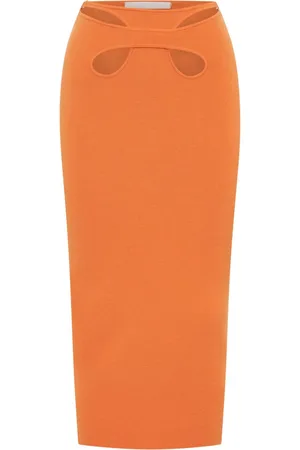 DION LEE Mobius loop midi skirt
