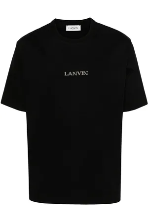 Lanvin Logo-embroidered cotton T-shirt