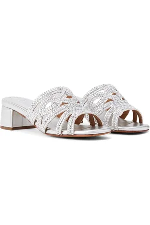 Nícoli Noeli crystal-embellished leather sandals