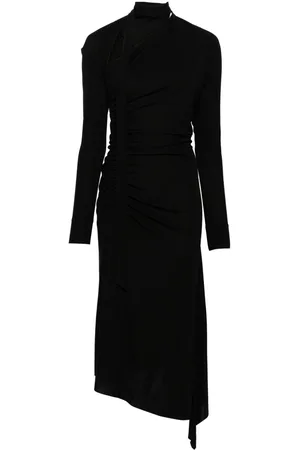 Victoria Beckham Cut-out ruched midi dress