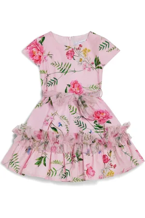 MONNALISA Floral-print flared dress
