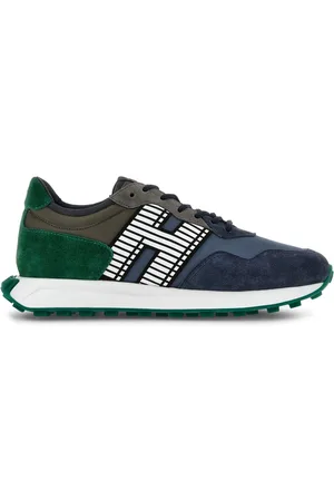 Hogan H601 panelled suede sneakers