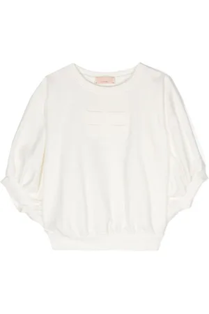 Elisabetta Franchi Raised-logo cotton sweatshirt