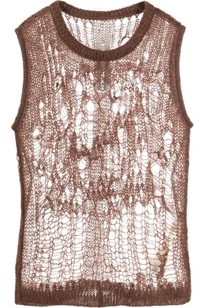 Rick Owens Spider open-knit tank top