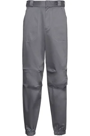 Prada Triangle-logo straight-leg trousers