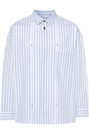 Jacquemus Logo-studs striped shirt