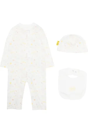 OFF-WHITE Logo-print cotton babygrow set