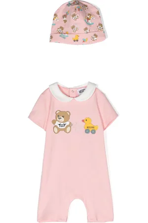 Moschino Illustration-print cotton babygrow set (set of two)