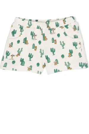 Moschino Graphic-print cotton shorts