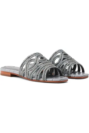Nícoli Mirelile embellished flat sandals