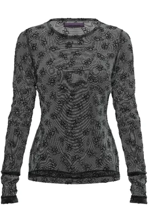 MACCAPANI Skimpy monogram-print T-shirt