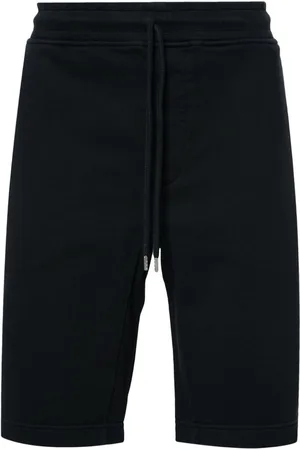 C.P. Company Logo-embroidered cotton shorts