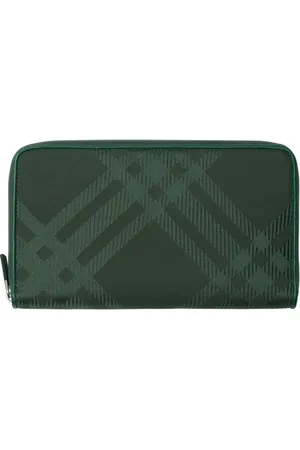 Burberry Checked cotton-blend wallet