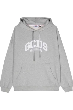 GCDS Logo-embroidered hoodie