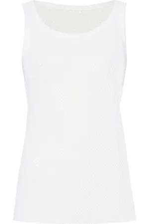 Proenza Schouler Kiki perforated cotton tank top