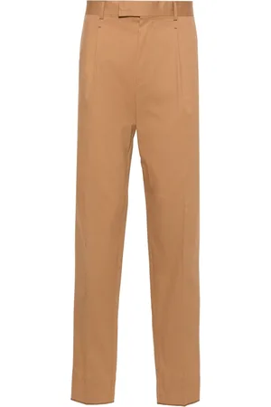 Ermenegildo Zegna Mid-rise pleated chino trousers