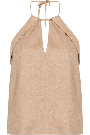 REMAIN V-neck halterneck top