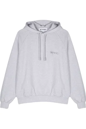 SUNNEI Logo-embroidered cotton hoodie