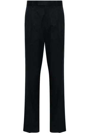 Ermenegildo Zegna Mid-rise pleated chino trousers