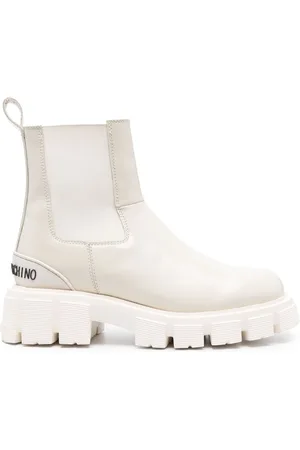 Moschino Logo-lettering ankle boots