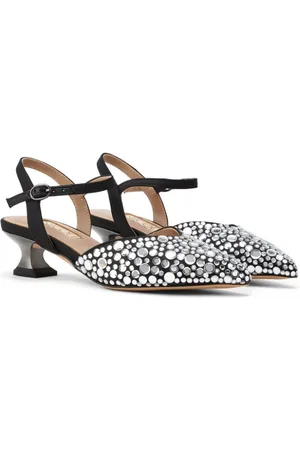 Nícoli Stacey embellished pointed-toe sandals