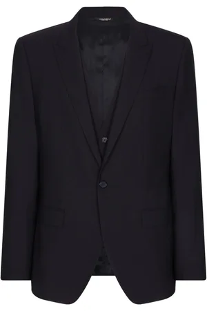 Dolce & Gabbana Single-breasted virgin-wool blazer and waistcoat set
