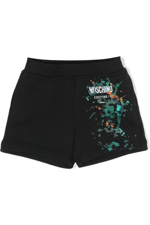 Moschino Splatter-detail cotton shorts