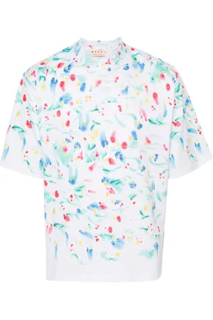 Marni Paint-splatter cotton T-shirt