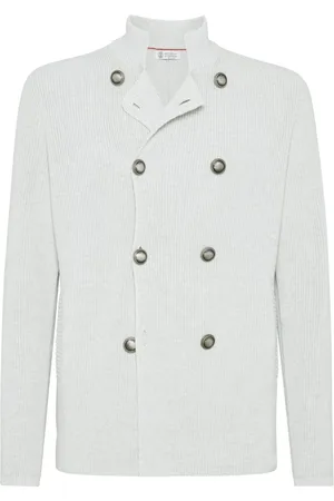 Brunello Cucinelli Double-breasted cotton cardigan