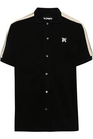 Palm Angels Crochet-detail cotton shirt