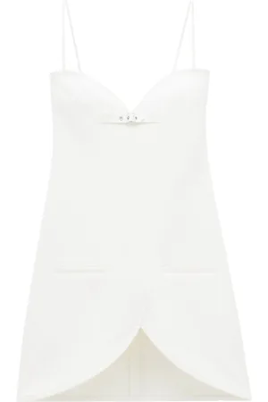 Courrèges Ellipse crinkled mini dress