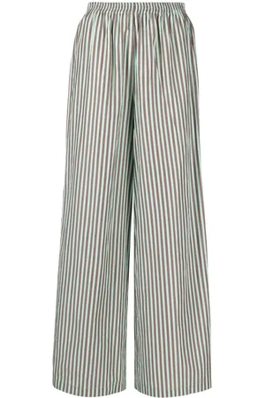 FORTE FORTE Wide-leg striped trousers