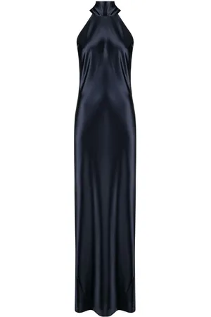 GALVAN Sienna halterneck maxi dress