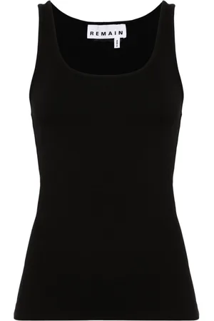 REMAIN Scoop-neck ribbed tank top