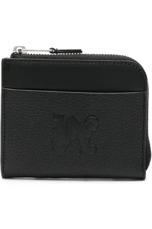 Palm Angels Logo-debossed leather wallet