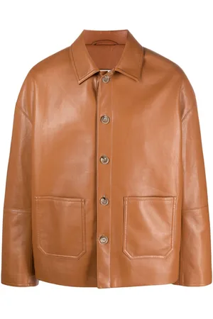 Nanushka Seger regenerated-leather shirt jacket