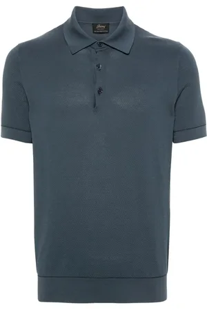 BRIONI Sea Island piqué polo shirt