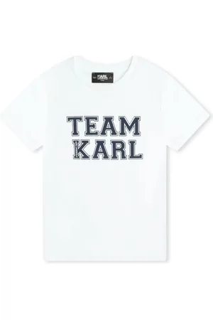 Karl Lagerfeld Slogan-print organic cotton T-shirt