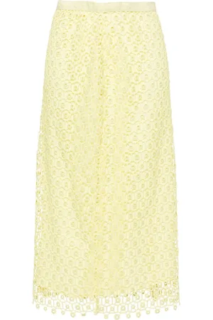 Simkhai Karolina open-knit midi skirt
